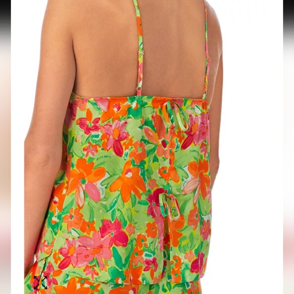 NWT SANCTUARY FLORAL SATIN CAMISOLE SIZE M - Picture 2 of 10